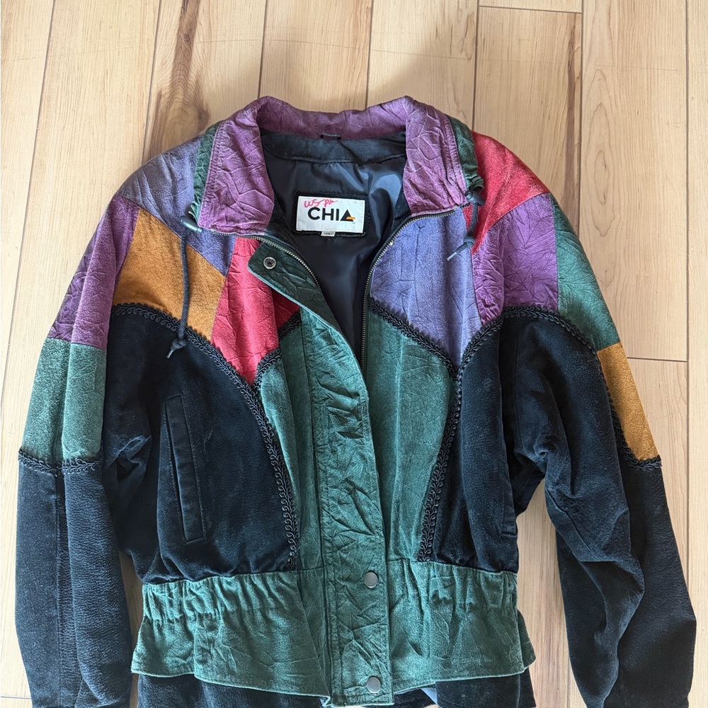 Colorful Vintage Chia 80s Patchwork Jacket